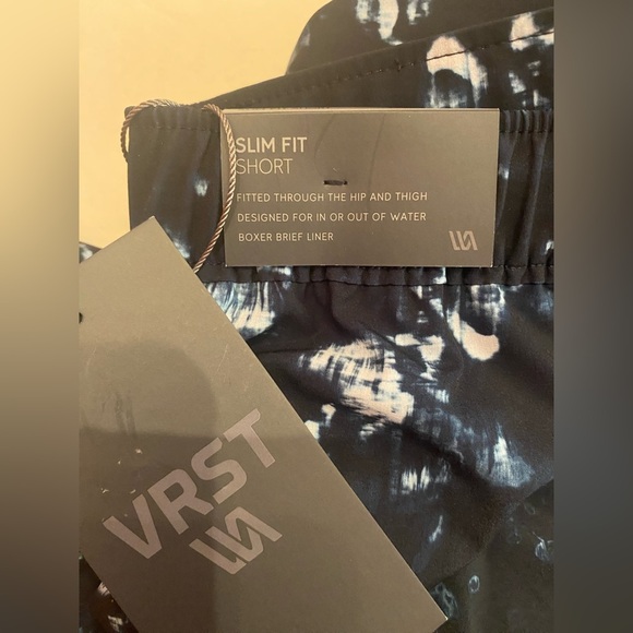 VRST Men's 5” Resort Short Beach Indigo Craft Size Medium NWT - Picture 9 of 11